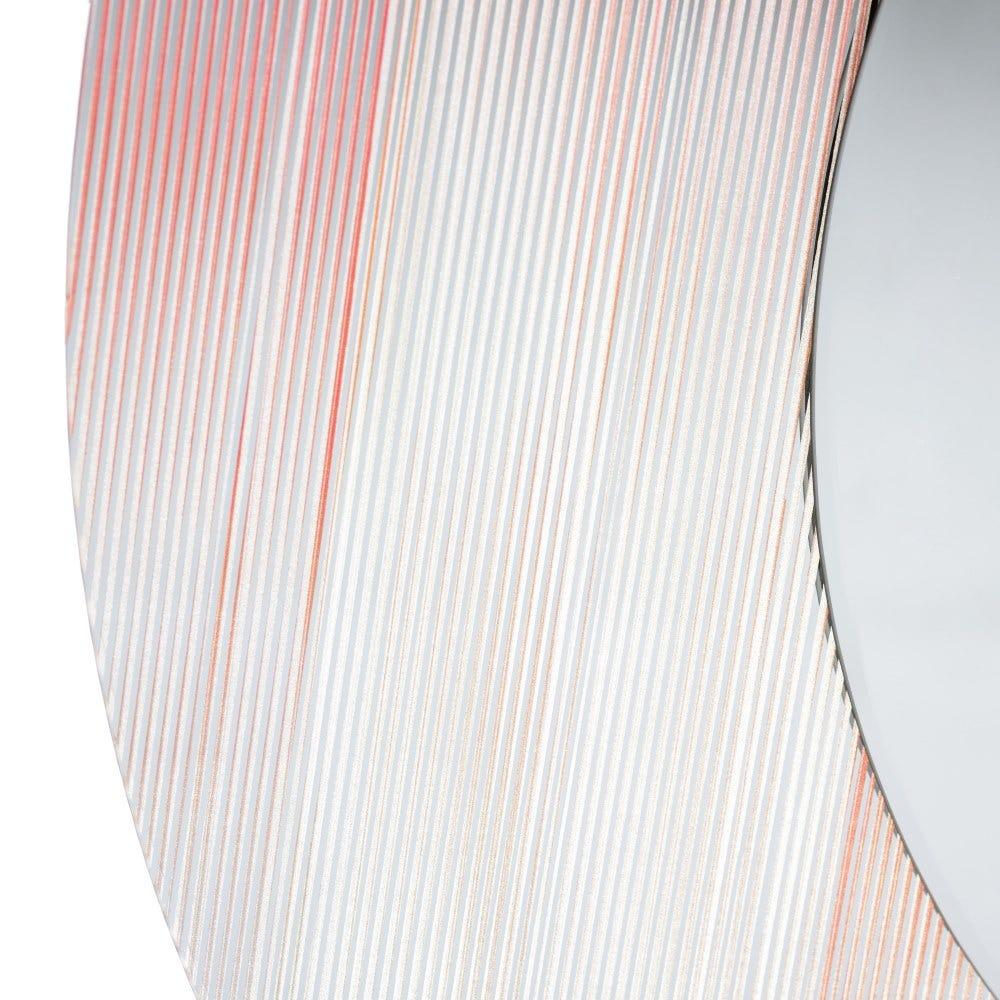 lolahome Espejo aguas blanco cristal de 80x80 cm