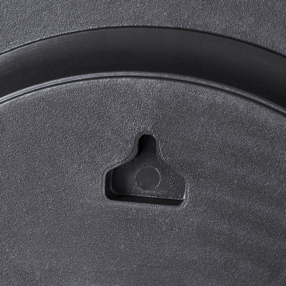 Lolahome Espejo Con Anilla Negro De 35x41 Cm