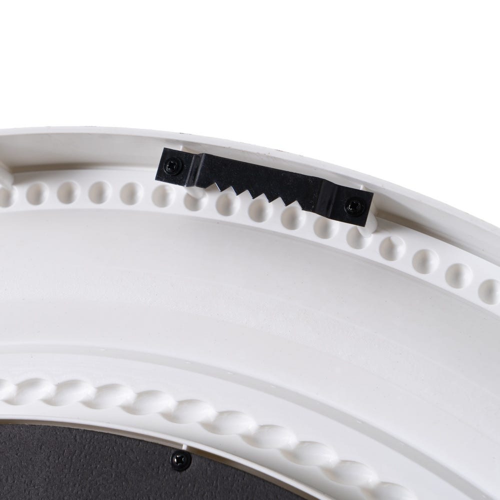 Lolahome Espejo Redondo Blanco Y Dorado