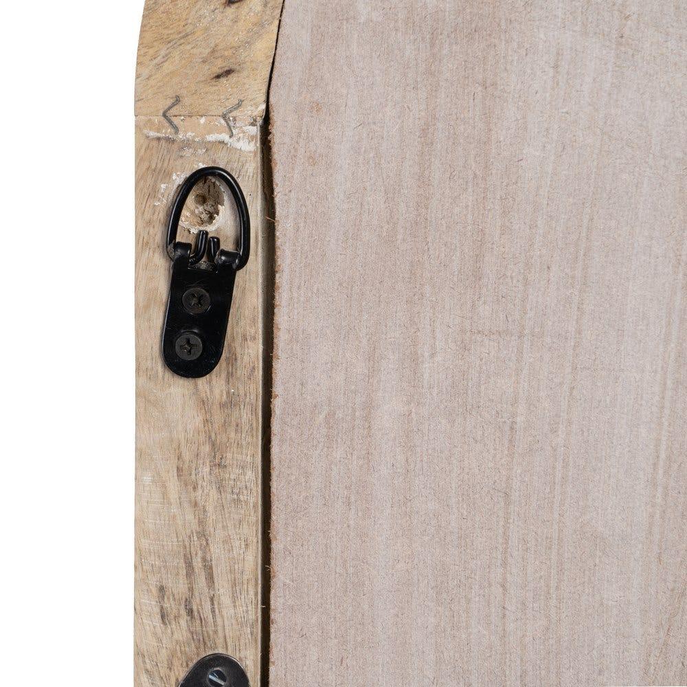 Lolahome Espejo Ventana Tallado Blanco De 51x76 Cm