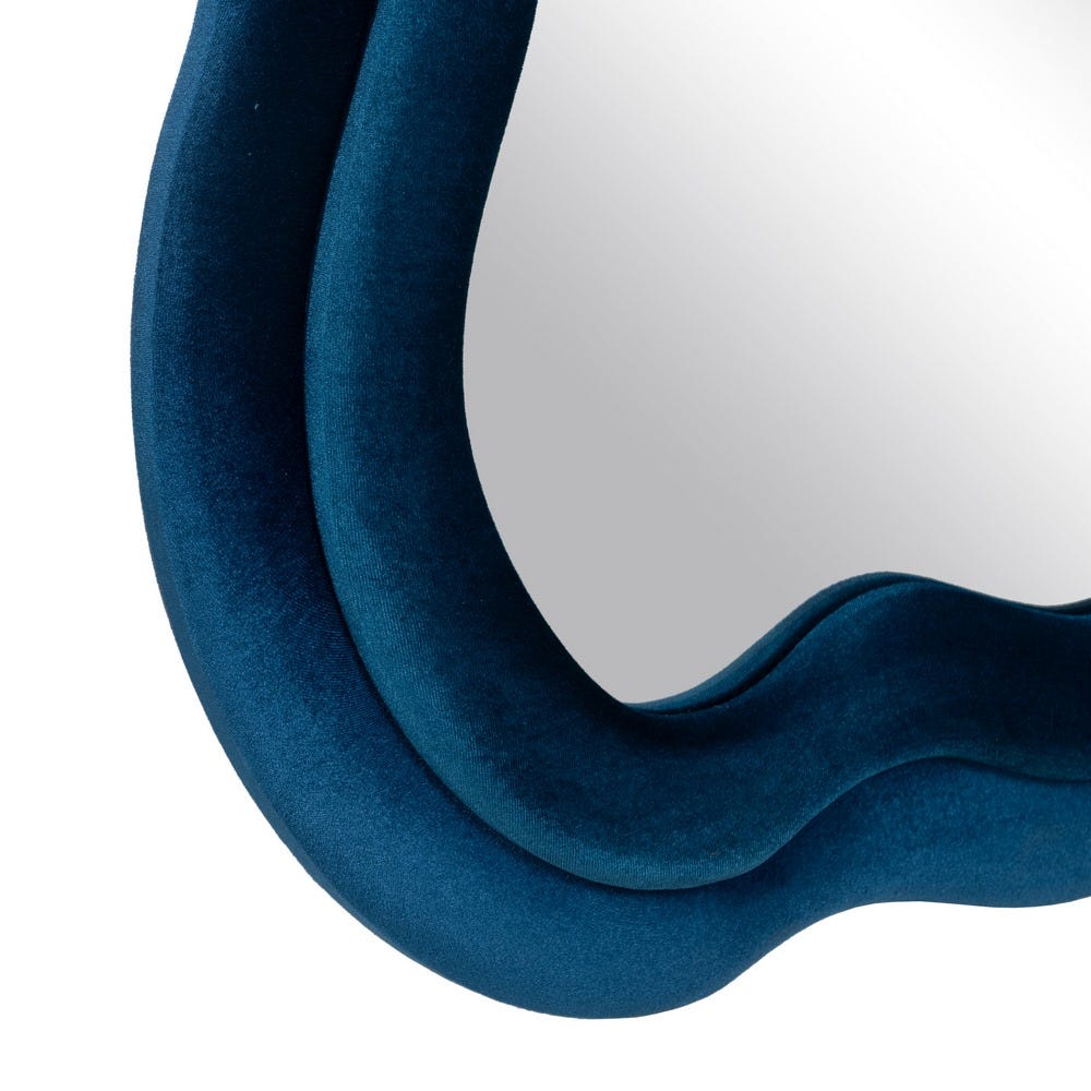 Lolahome Espejo Vestidor Ondas Azul De 160 Cm