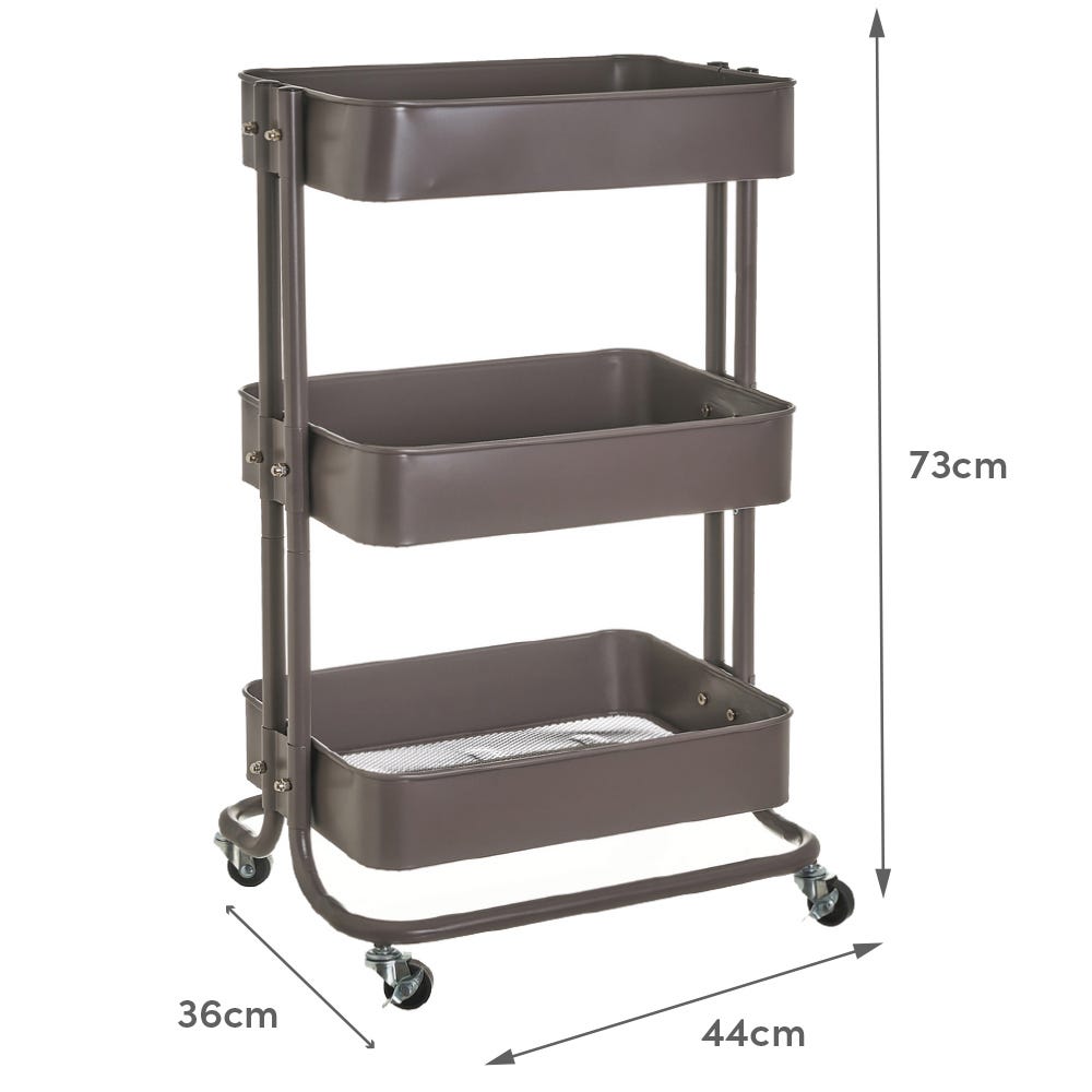 Lolahome Estantería Carro Con Ruedas De 44x73 Cm