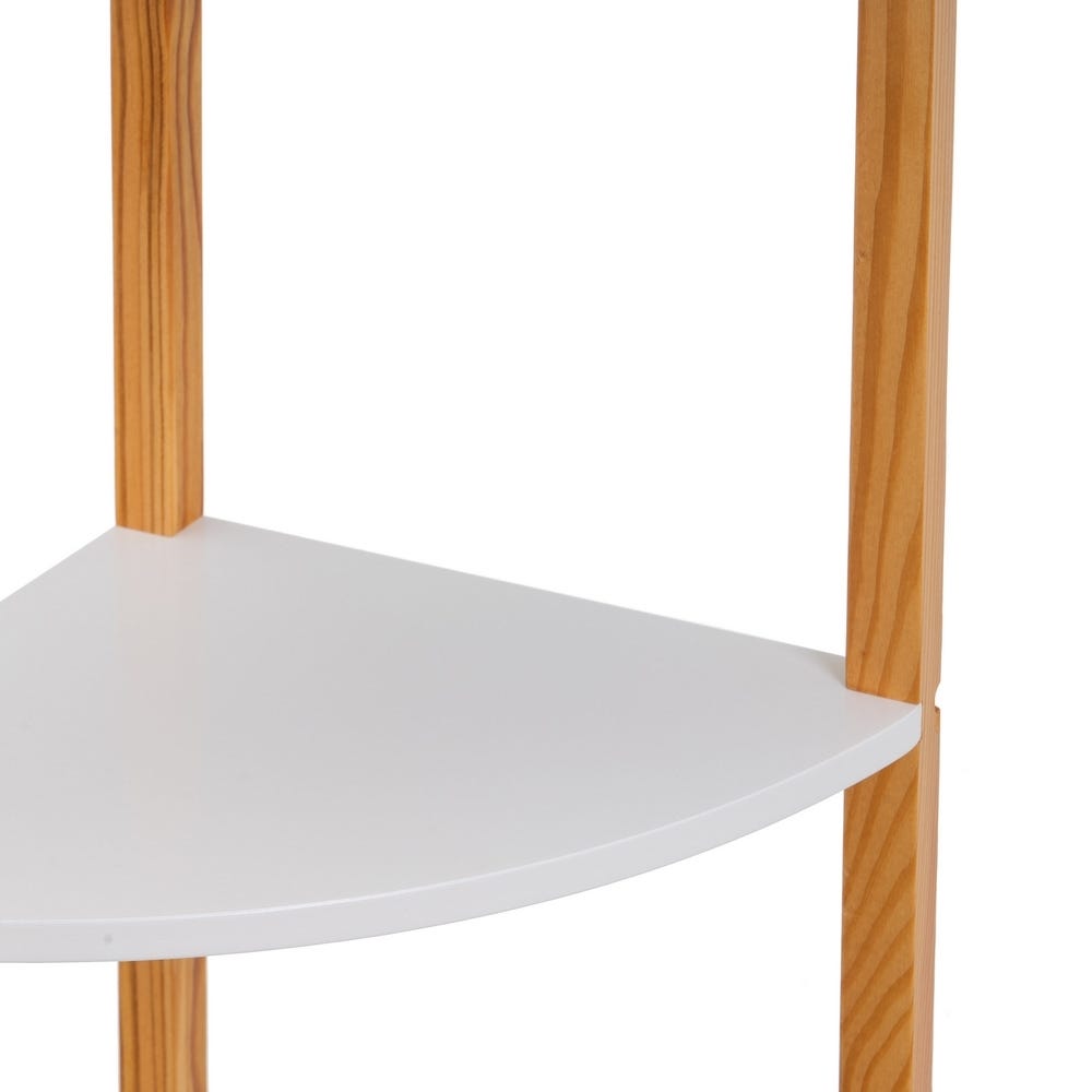 Lolahome Estantería Rinconera Blanca