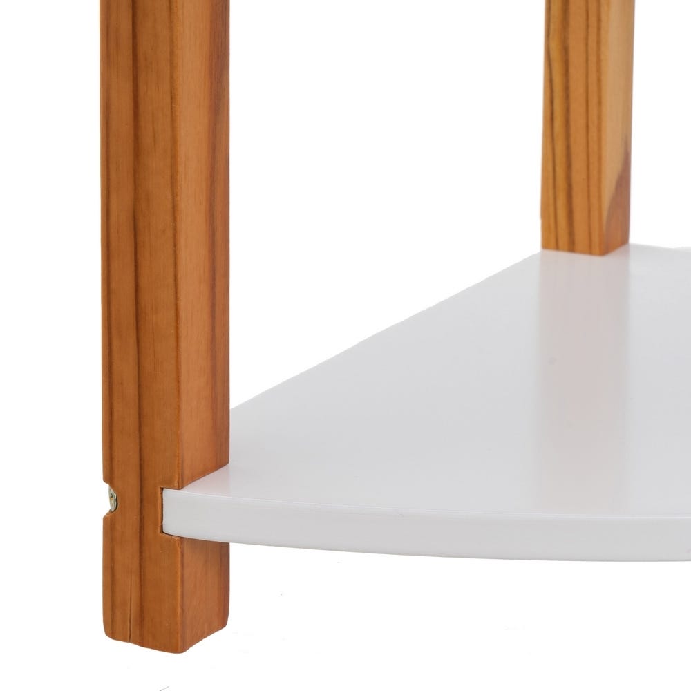 Lolahome Estantería Rinconera Blanca