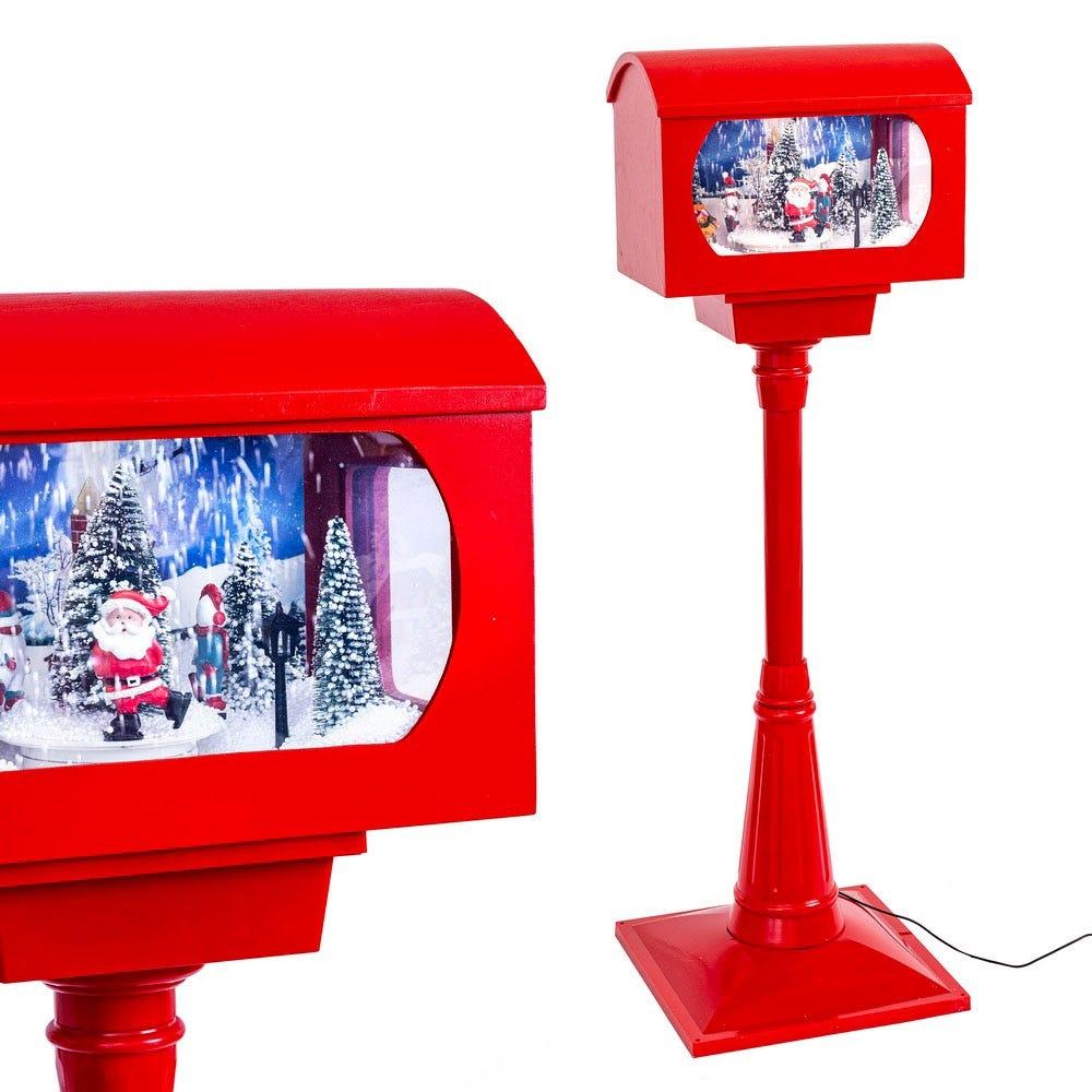 Lolahome Farol Navidad Luz Sonido Y Movimiento