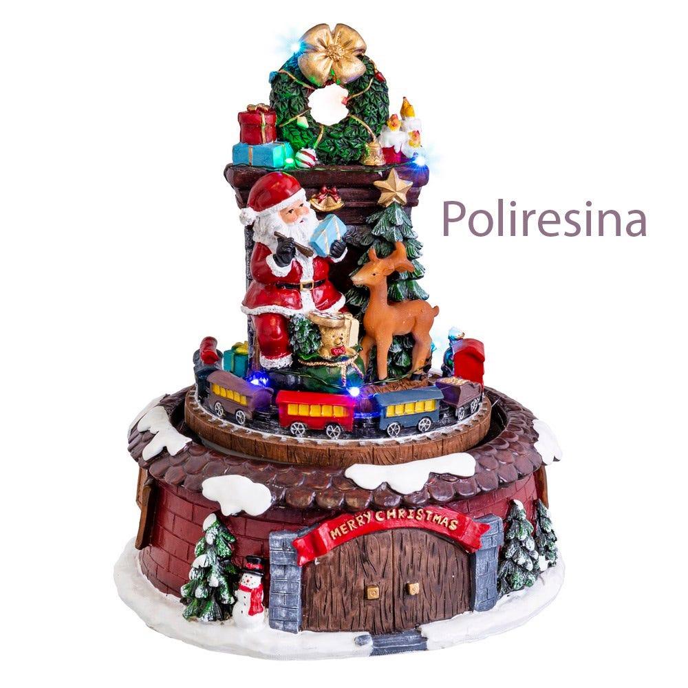 Lolahome Figura De Papá Noel Con Luz Y Movimiento