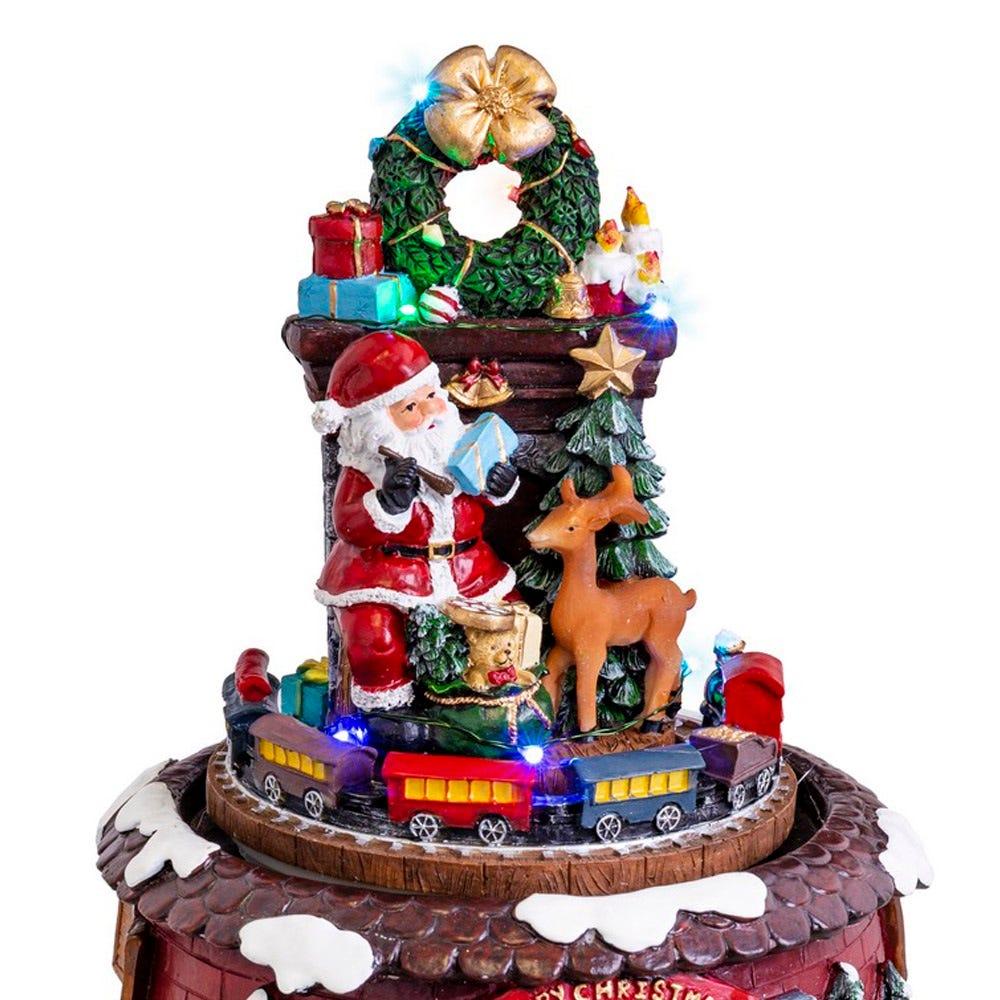 Lolahome Figura De Papá Noel Con Luz Y Movimiento