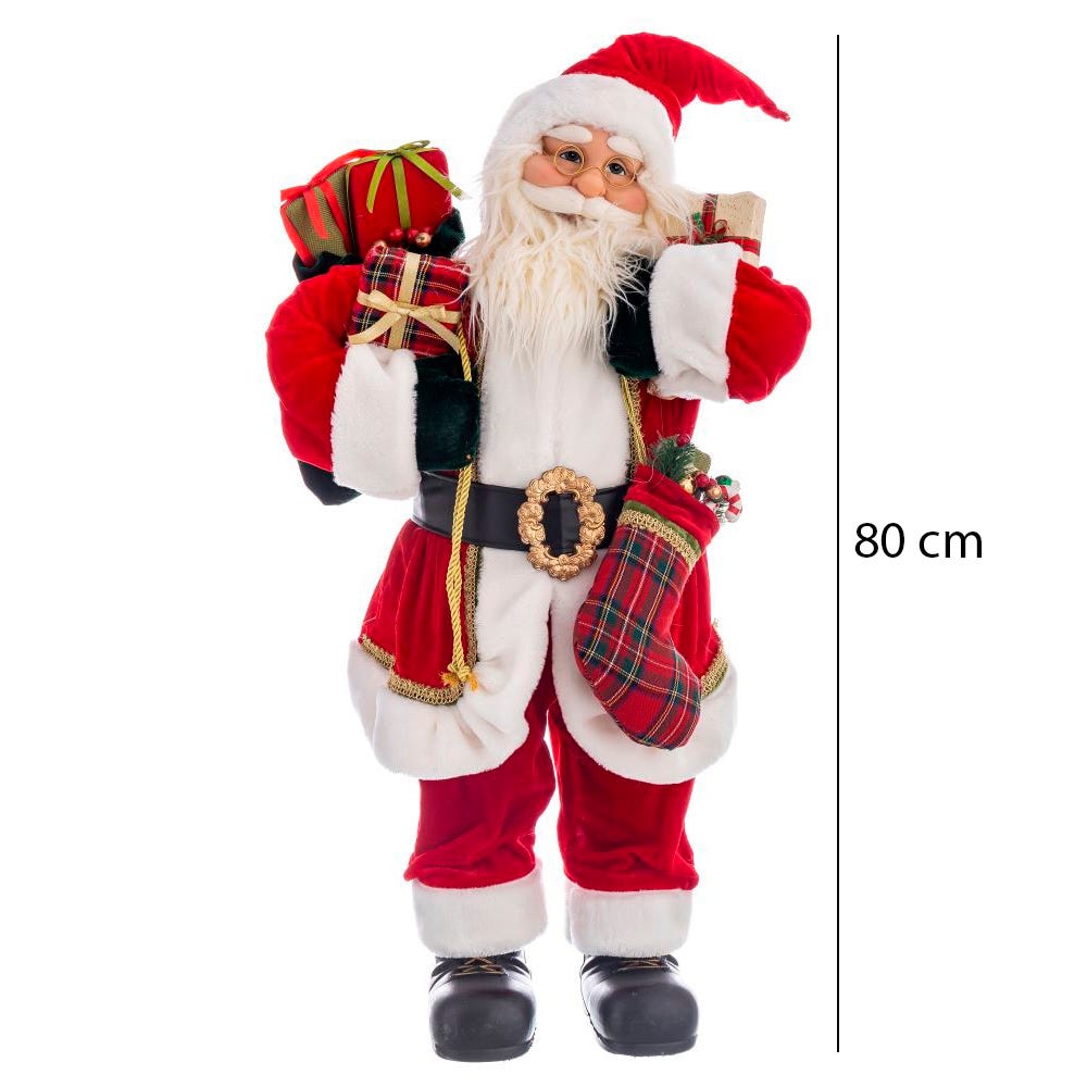 Lolahome Figura De Papá Noel De 80cm