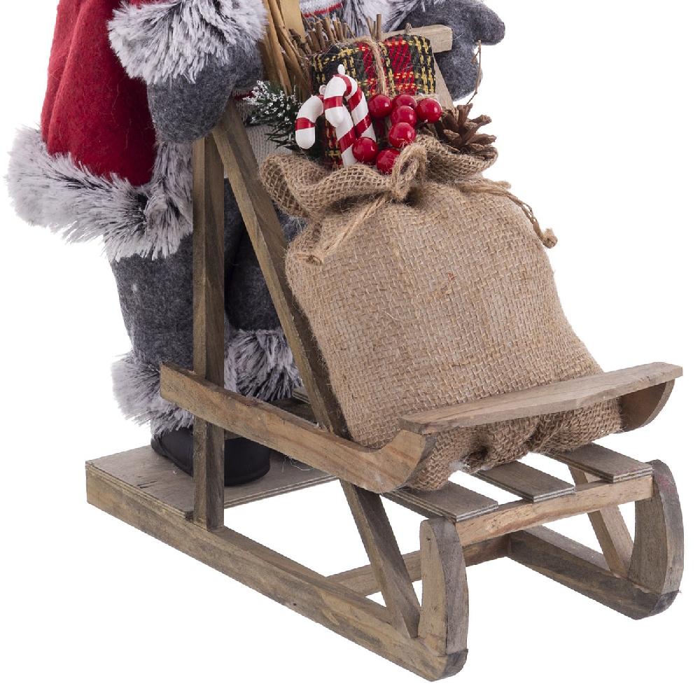 Lolahome Figura De Papá Noel Trineo De 45cm