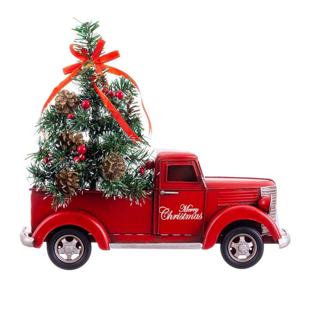 lolahome Furgoneta navideña roja
