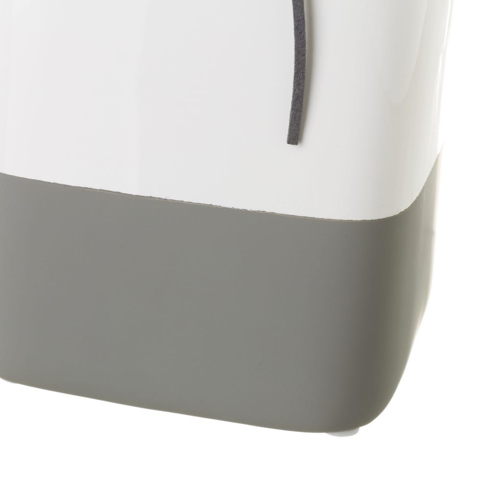 Lolahome Jarrón Florero Blanco Y Gris