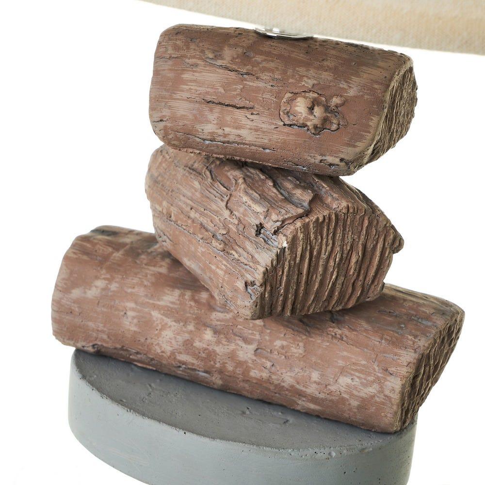 Lolahome Lámpara De Mesa Piedras Gris