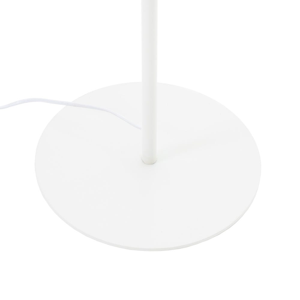 lolahome Lámpara de pie círculos blanco y dorado