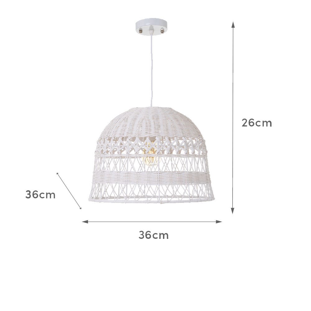 Lolahome Lámpara De Techo Campana Blanco