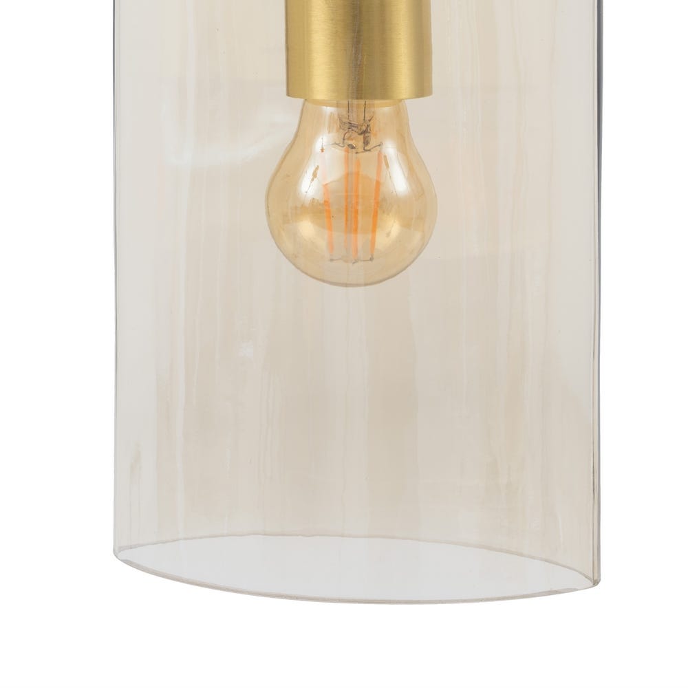 Lolahome Lámpara De Techo Cilíndrico Dorado