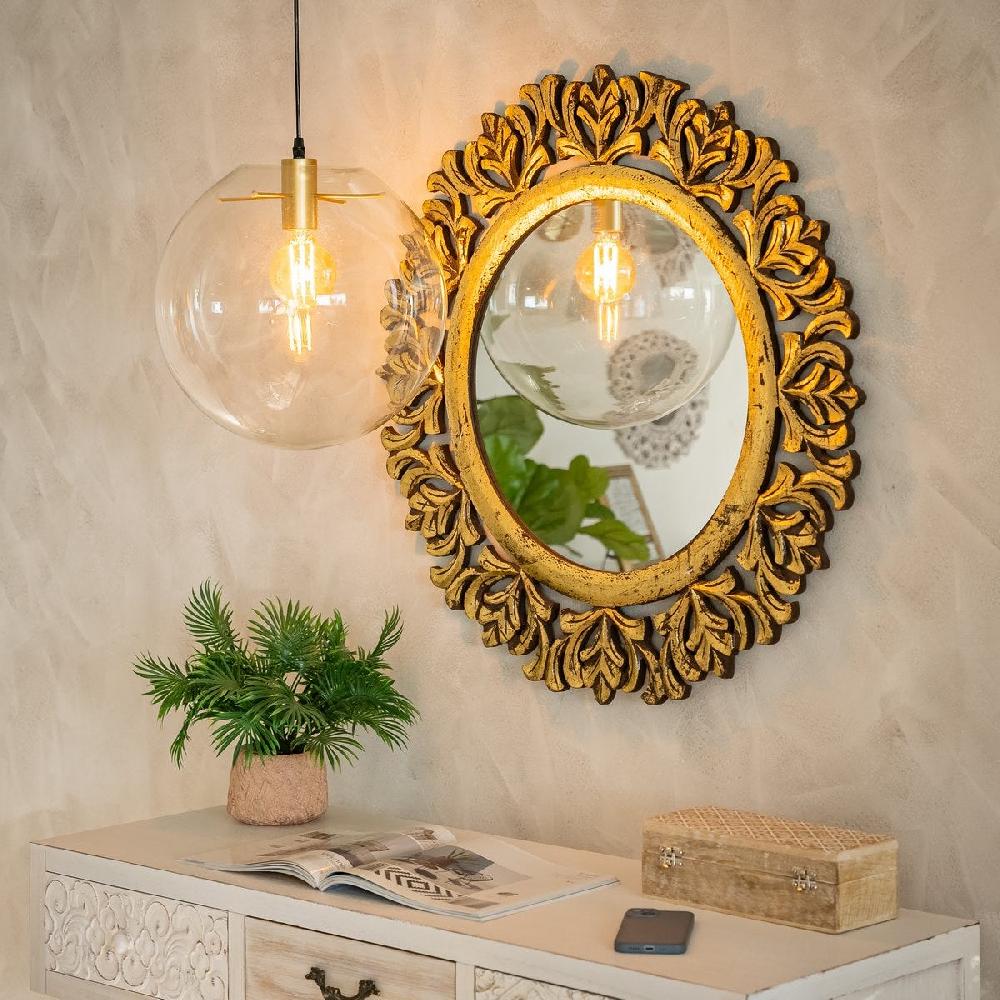 lolahome Lámpara de techo colgante transparente