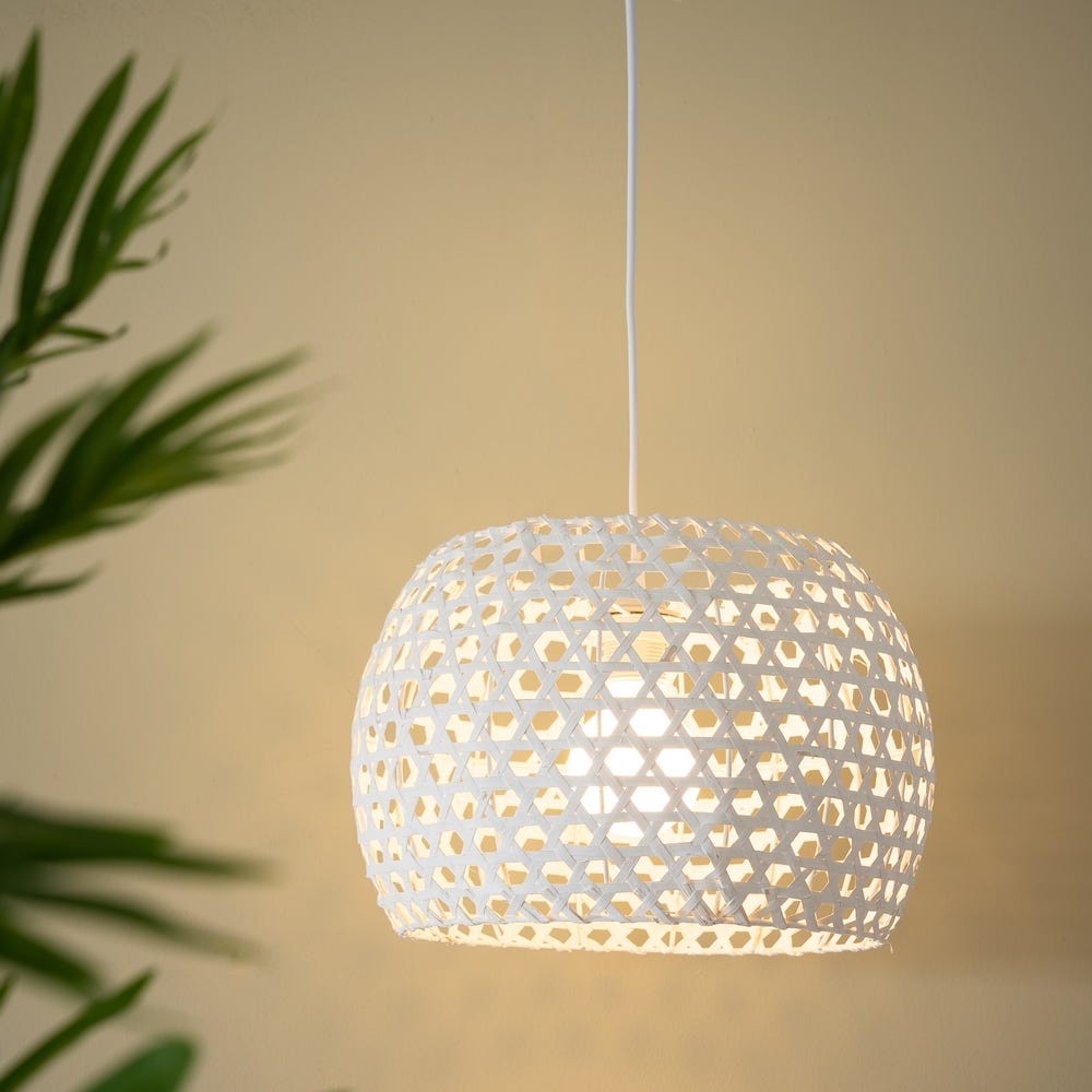 Lolahome Lámpara De Techo Rejilla Blanco