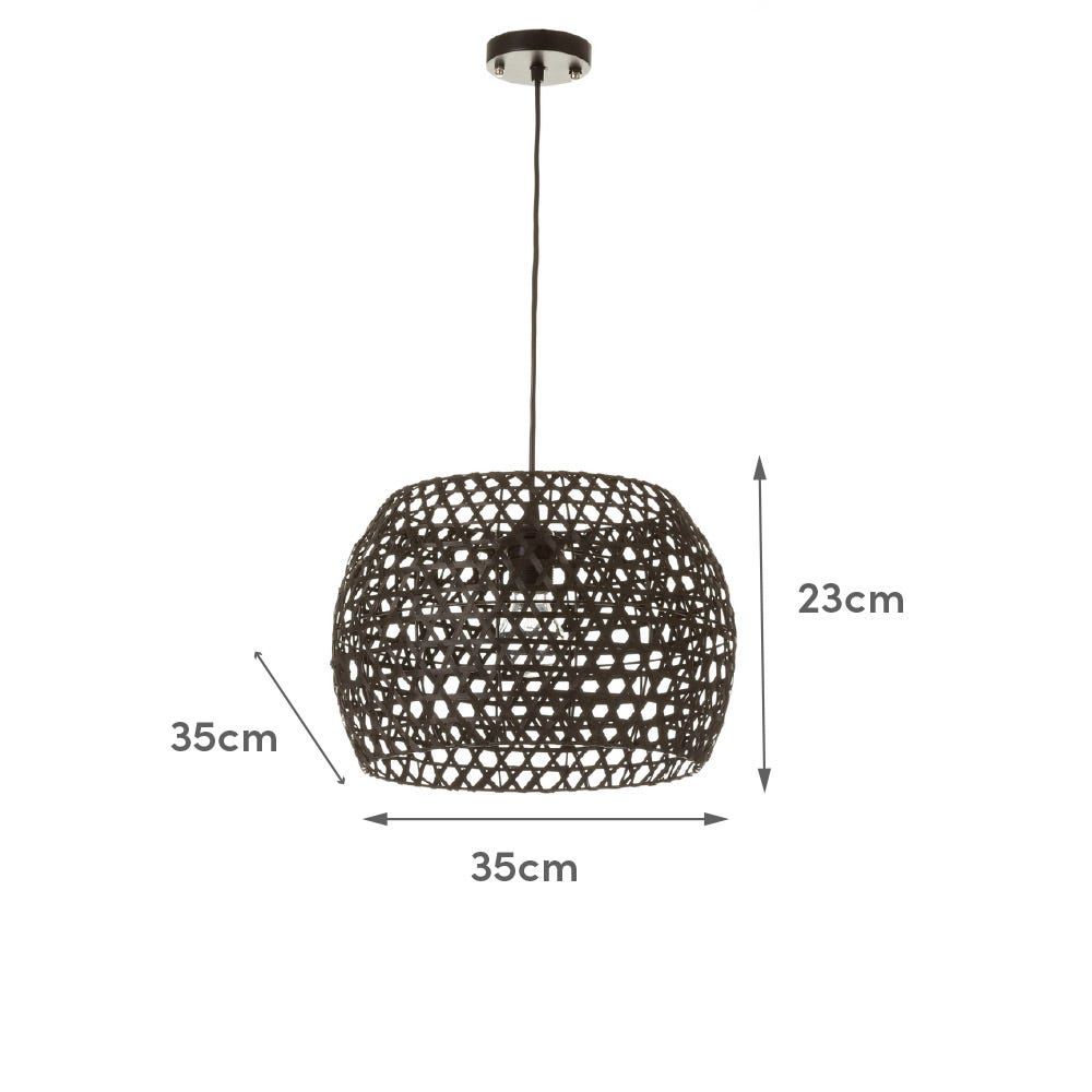 Lolahome Lámpara De Techo Rejilla Negro