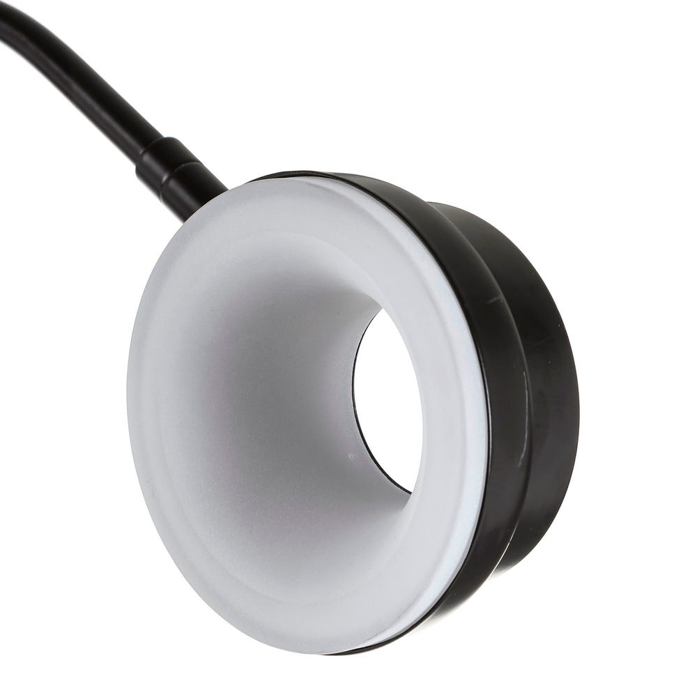 Lolahome Lámpara Led De Pie Negra De 154x70x70 Cm