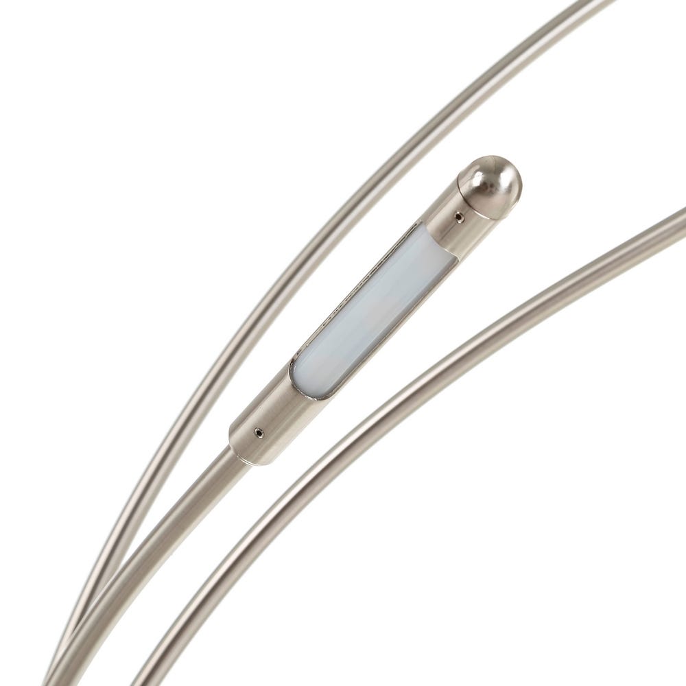 Lolahome Lámpara Led Plateada De 98x21x78 Cm