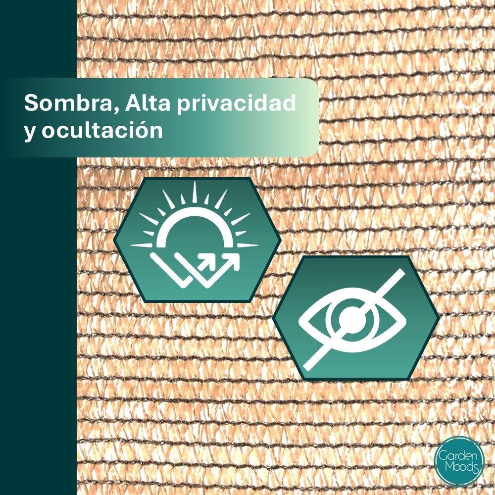 Lolahome Malla De Sombreo Beige De 5x2 Metros