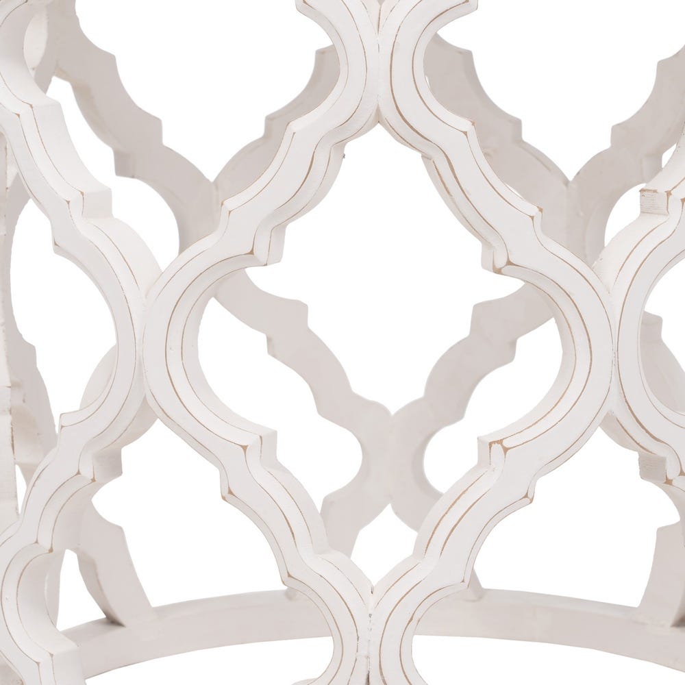 Lolahome Mesa Auxiliar Arabesco Blanco