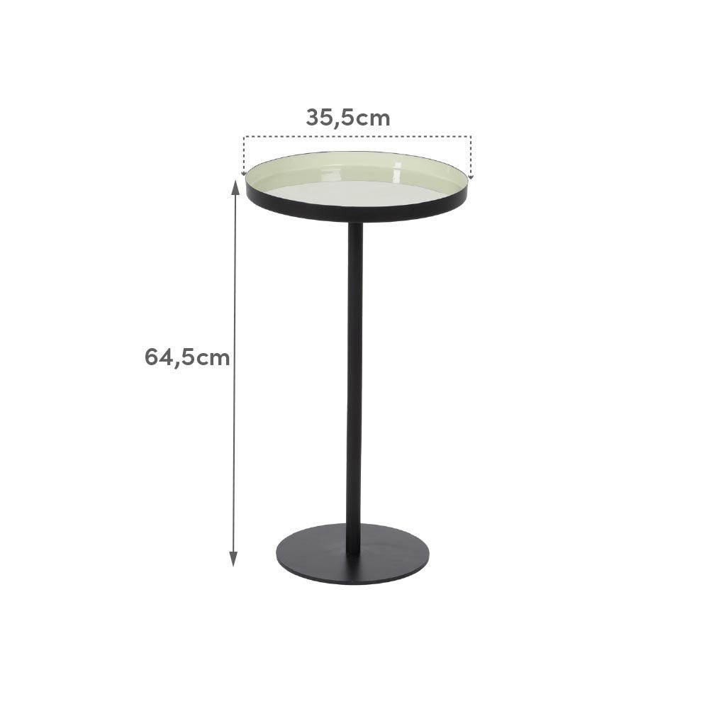 Lolahome Mesa Auxiliar Bandeja Verde