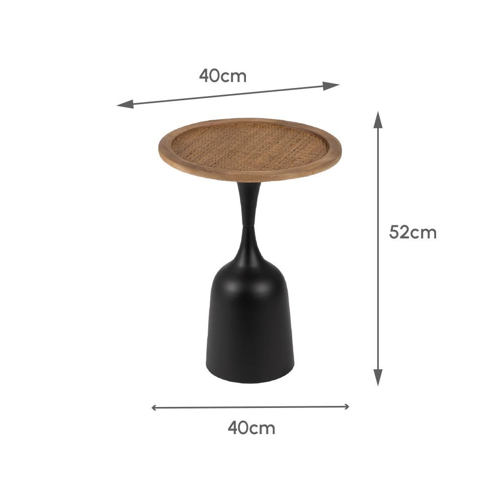 Lolahome Mesa Auxiliar Copa Negra Pequeña