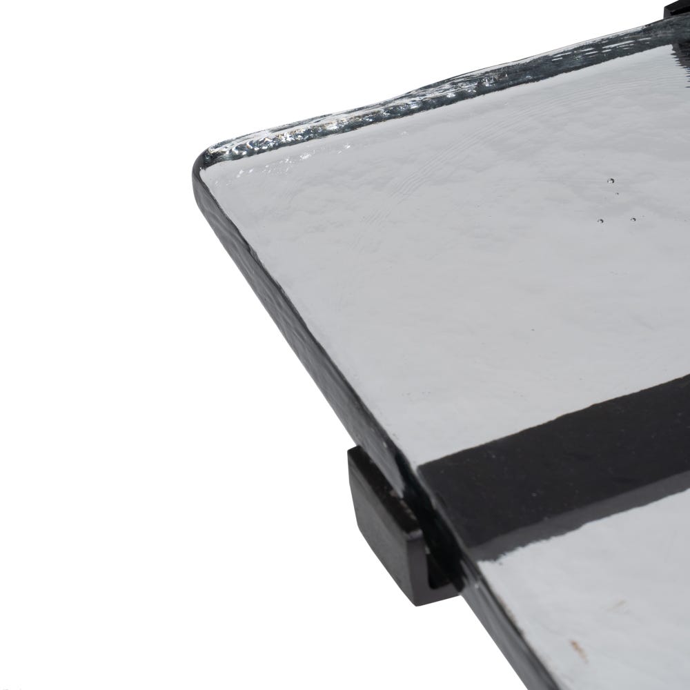 lolahome Mesa auxiliar cristal negra