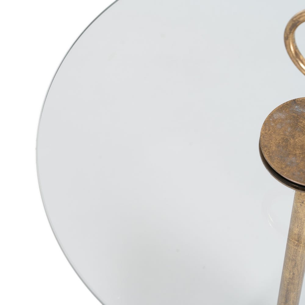 Lolahome Mesa Auxiliar De Cristal Grande