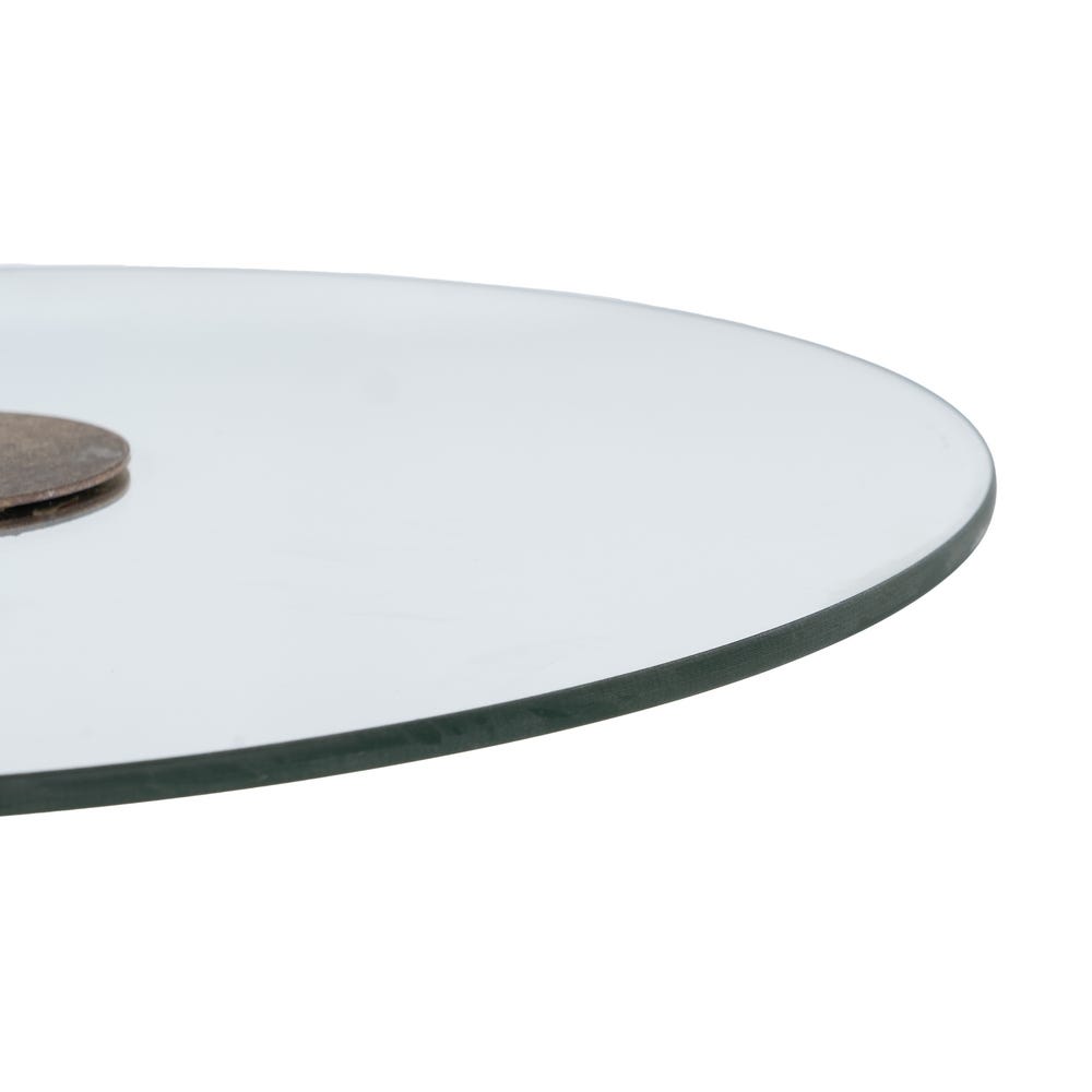 Lolahome Mesa Auxiliar De Cristal Grande