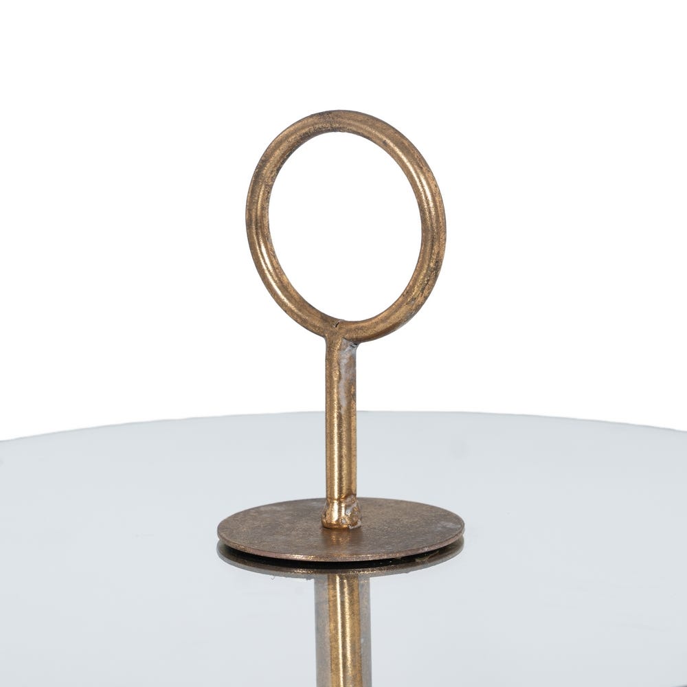 Lolahome Mesa Auxiliar De Cristal Grande