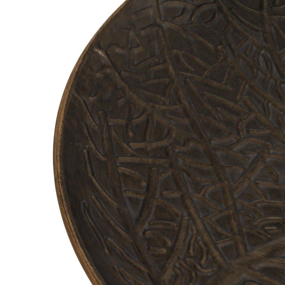 Lolahome Mesa Auxiliar Dorado Envejecido