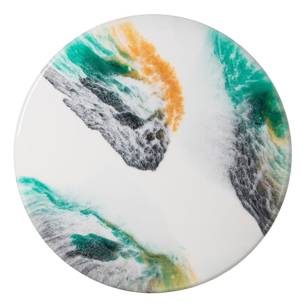 Lolahome Mesa Auxiliar Redonda Alta Abstracta