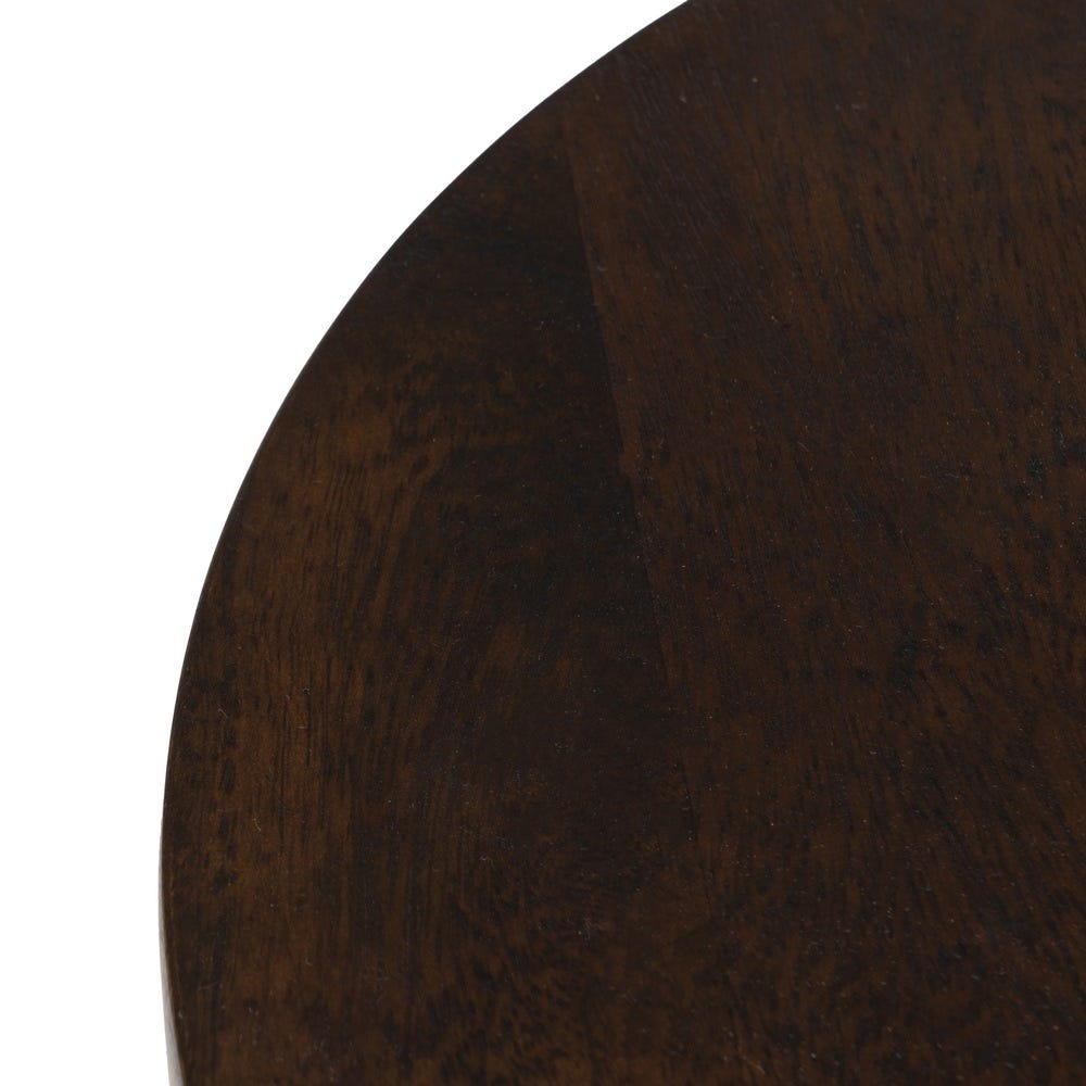 Lolahome Mesa Auxiliar Redonda De Mango