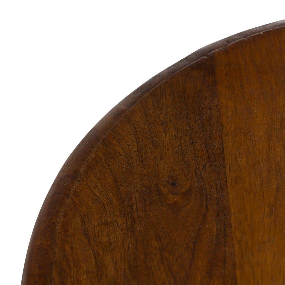 Lolahome Mesa Auxiliar Redonda De Mango