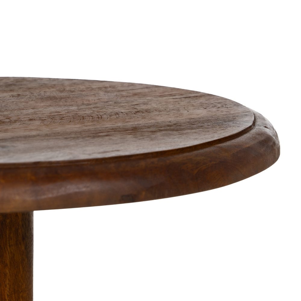 Lolahome Mesa Auxiliar Redonda De Mango