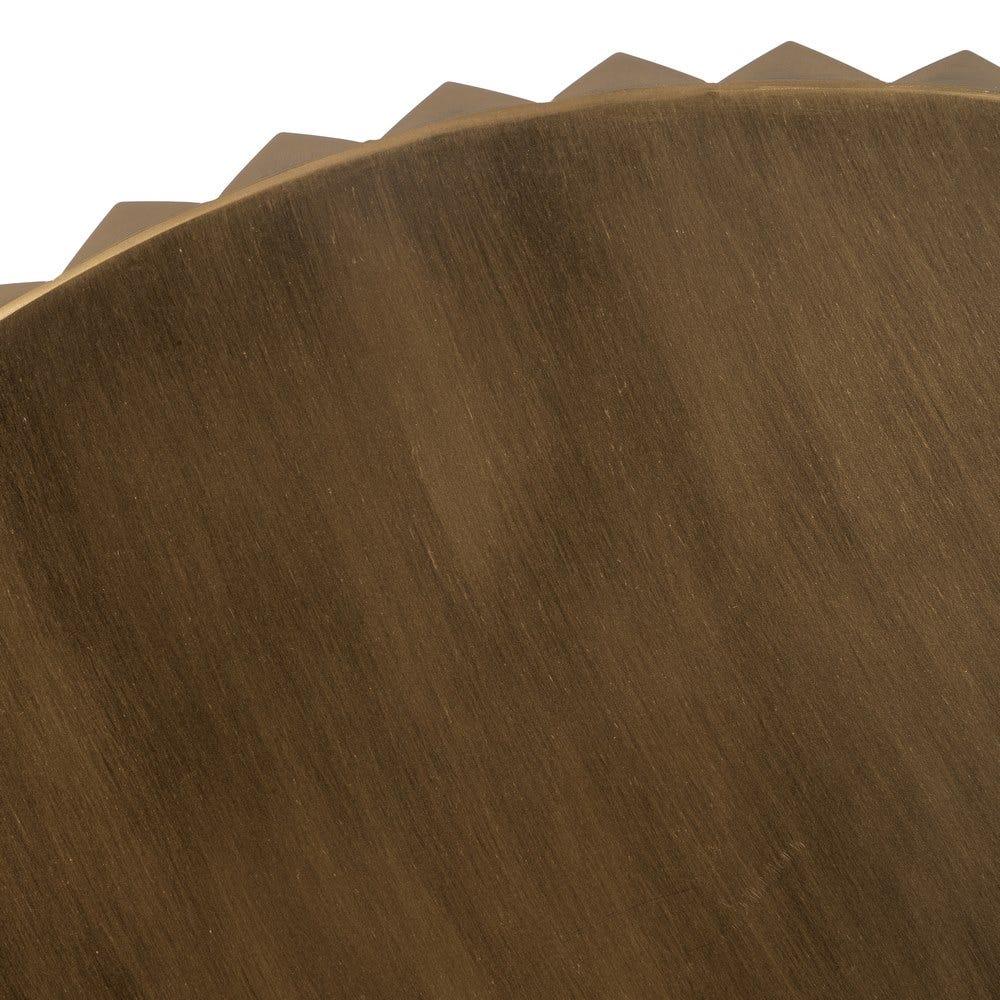 Lolahome Mesa Auxiliar Rombos Dorada Grande