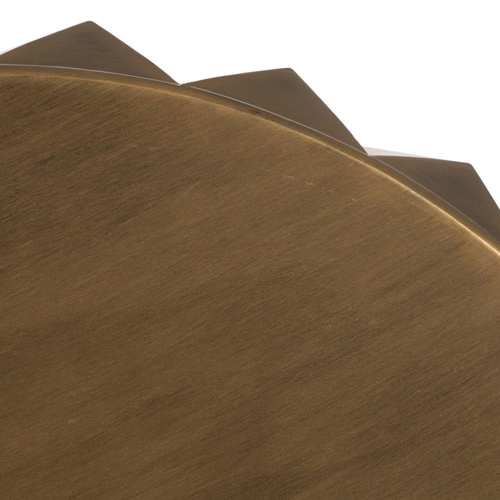 Lolahome Mesa Auxiliar Rombos Dorada Grande