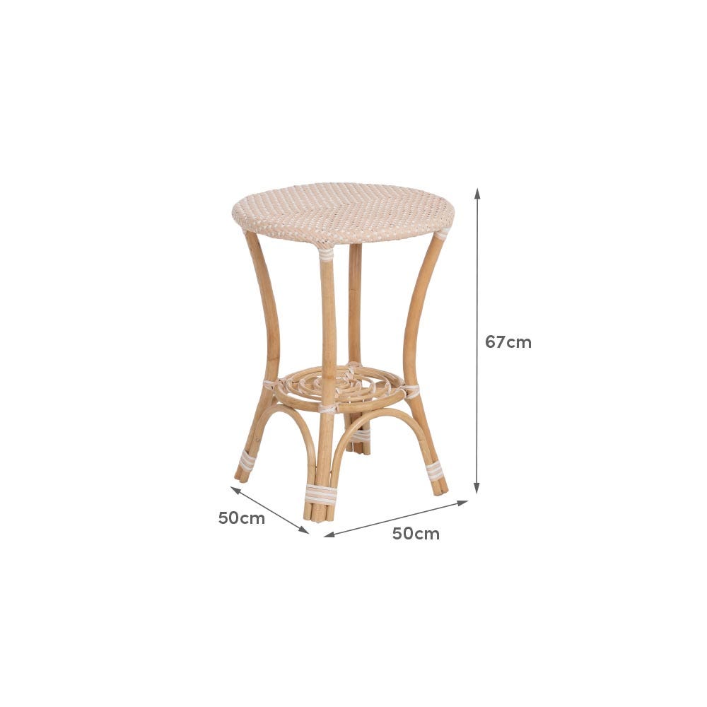 Lolahome Mesa Auxiliar Trenzada