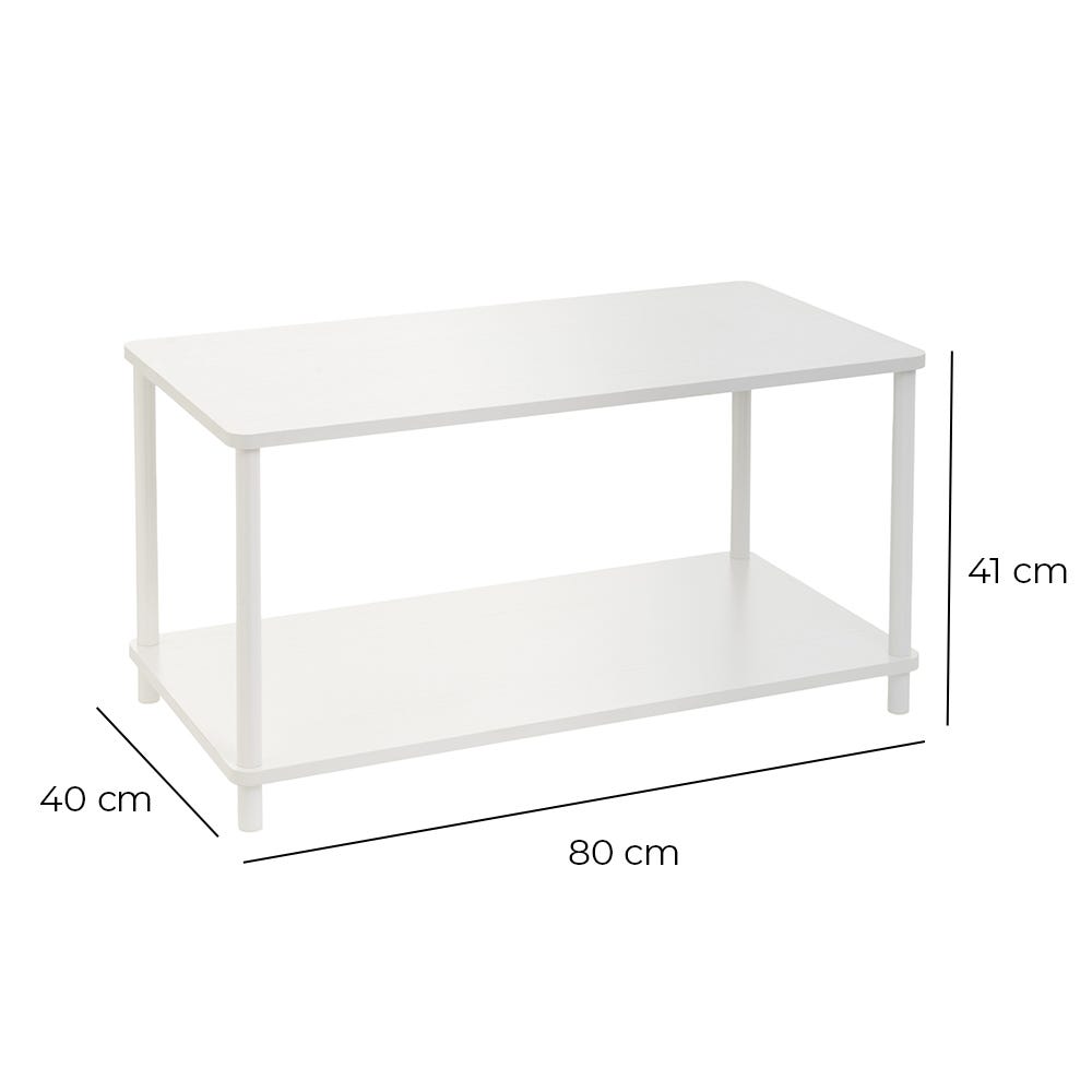 Lolahome Mesa De Centro Con Estante Alba