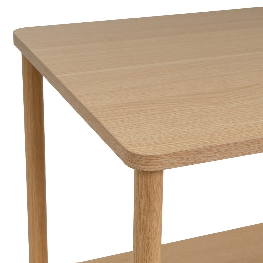 lolahome Mesa de centro con estante Gaia