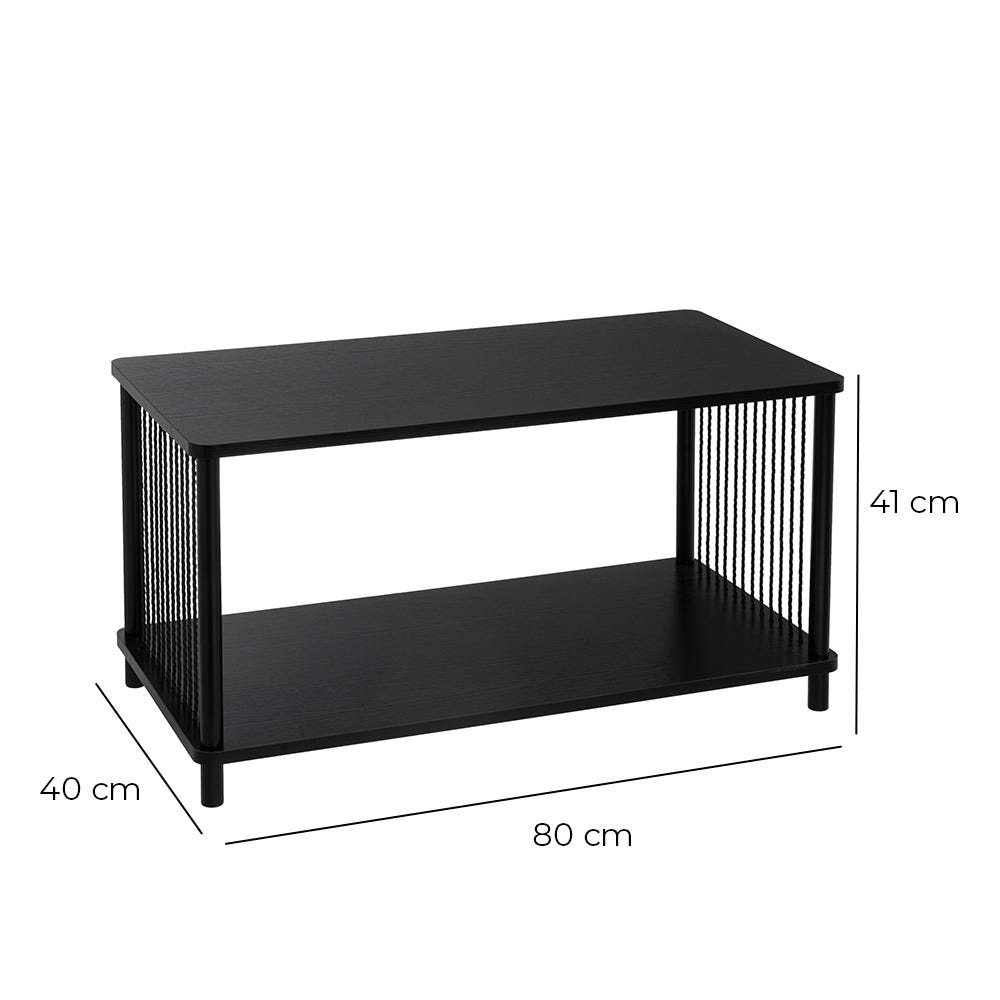 Lolahome Mesa De Centro Con Estante Manila