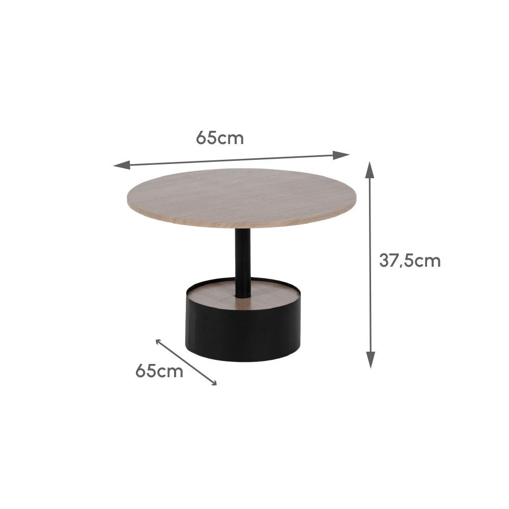 Lolahome Mesa De Centro Con Pedestal