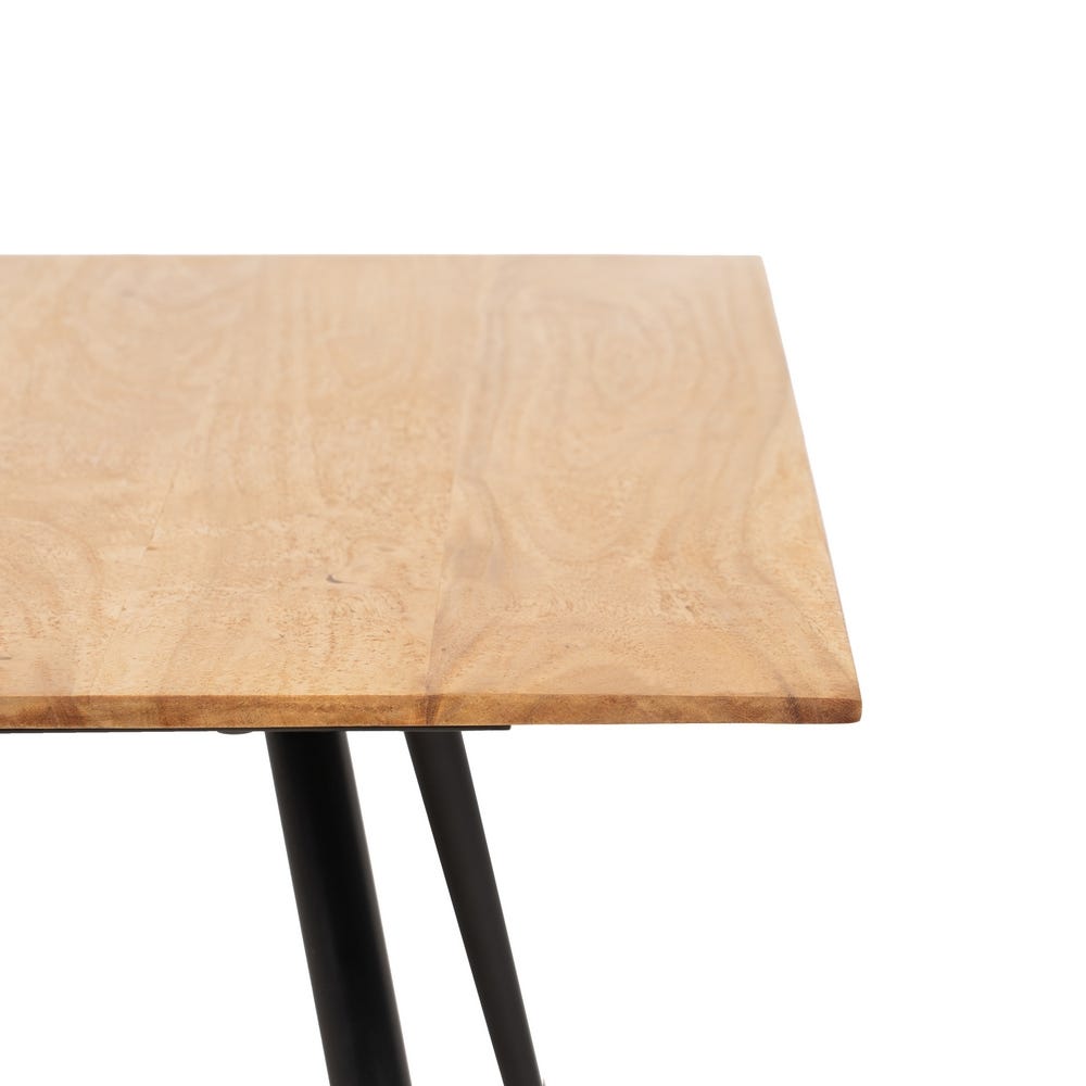 lolahome Mesa de centro cuadrada natural