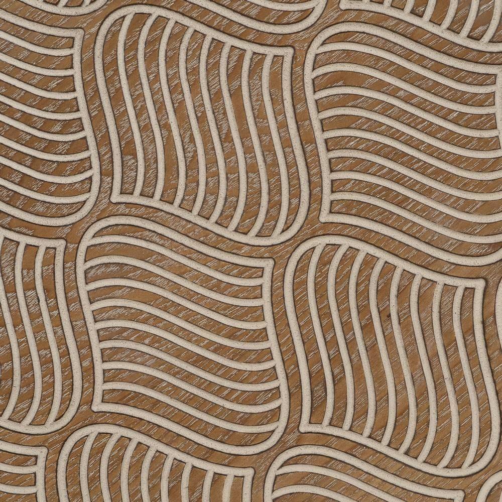 Lolahome Mesa De Centro De Madera Grabada