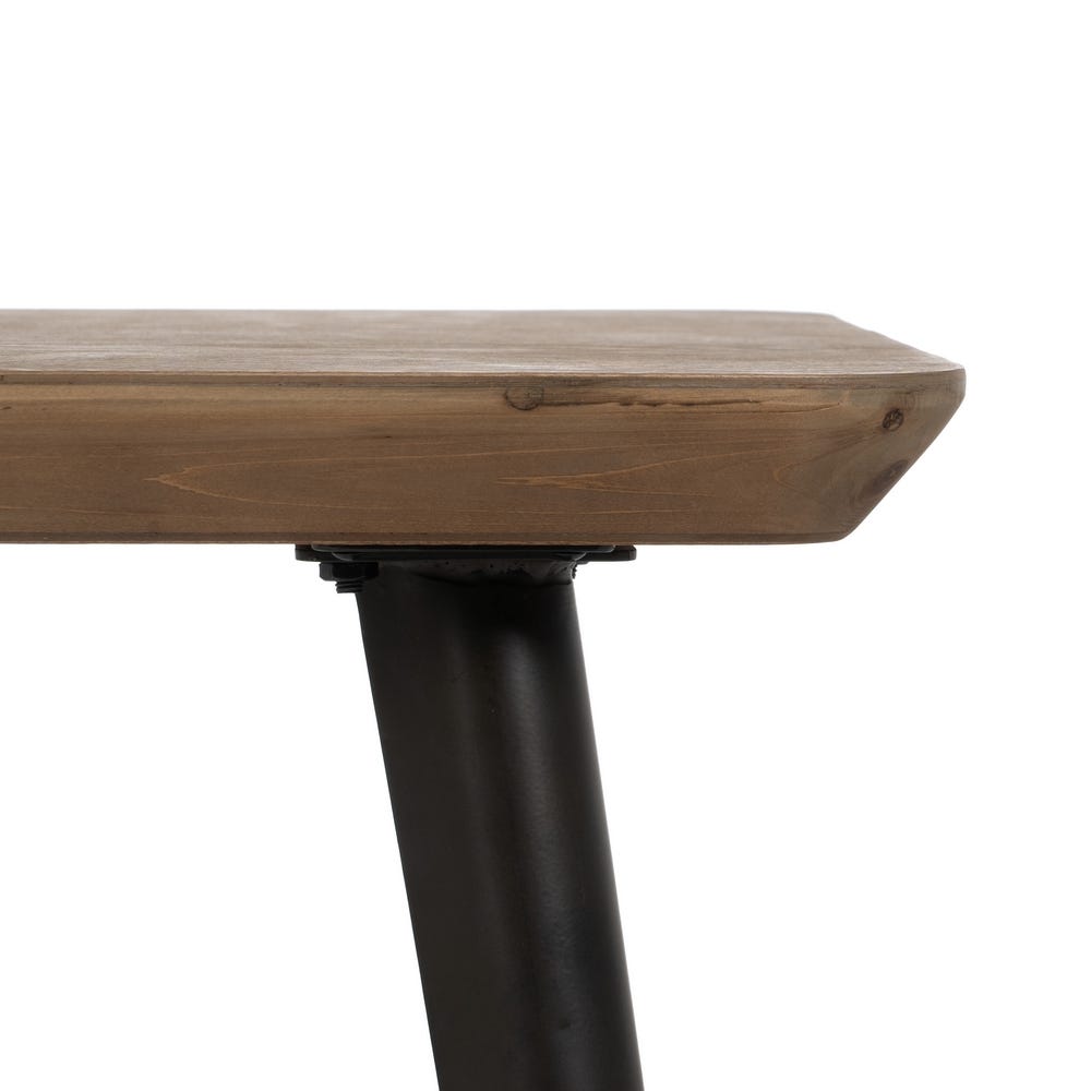 Lolahome Mesa De Centro De Madera Oscura