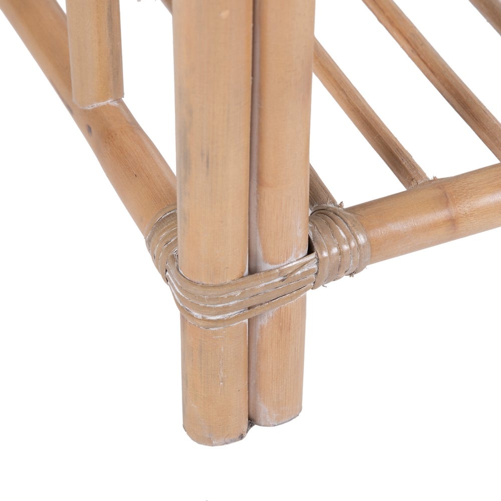 Lolahome Mesa De Centro De Ratán Y Cristal