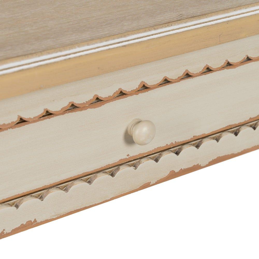 Lolahome Mesa De Comedor Envejecida De 90x90cm