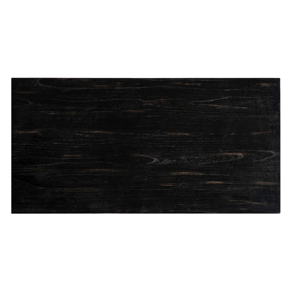 Lolahome Mesa De Comedor Negra De 200x100cm